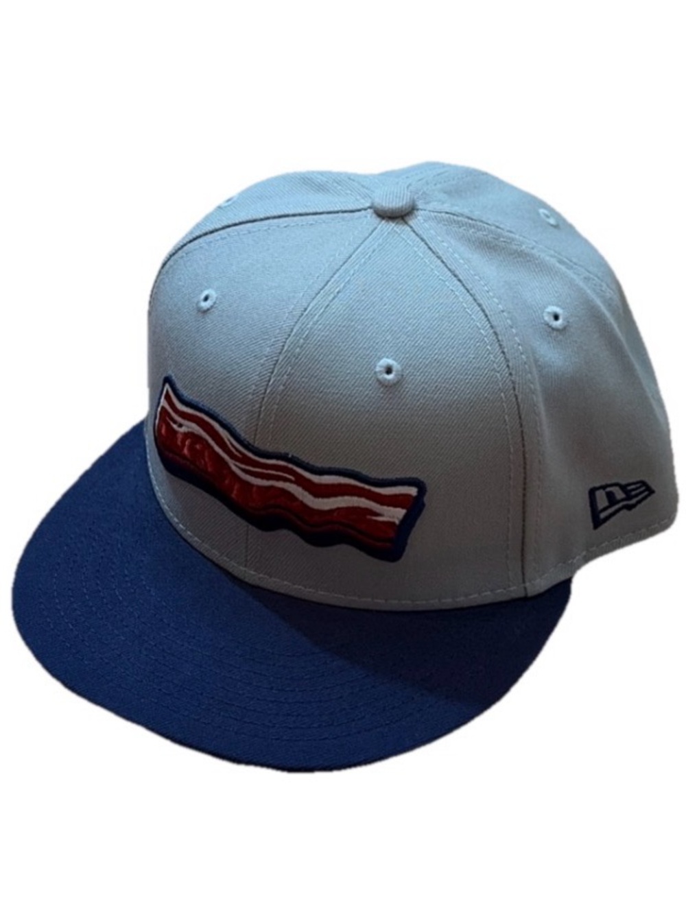 New Era Lehigh Valley Iron Pigs Phillies 59FIFTY Fitted Bacon Hat Size 7 3/4
